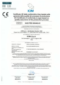 thumbnail of ICMA – certyfikat zgodności 0425 – PED – 002462 – 01 zawory bezpieczeństwa