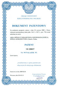 thumbnail of Patent nr 228217 – zawór kątowy duro