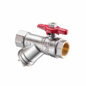 Zawór kulowy wodny z motylkiem i filtrem