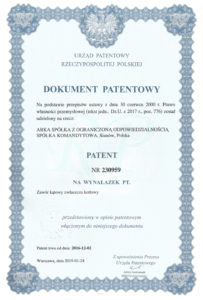 thumbnail of Patent nr 230959 – zawory do kotłów ERYK