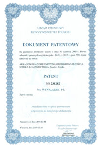 thumbnail of Patent nr 231282 – zawór zwrotny PIONER