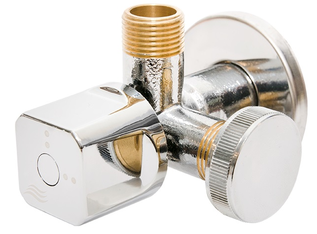 Zawór kątowy antykamienny z dwoma wylotami MULTI