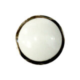 Korek grzejnikowy z mosiądzu 1/2″ z o-ringiem, biały