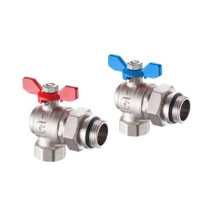 Zawór kulowy kątowy z półśrubunkiem i o-ringiem Calido