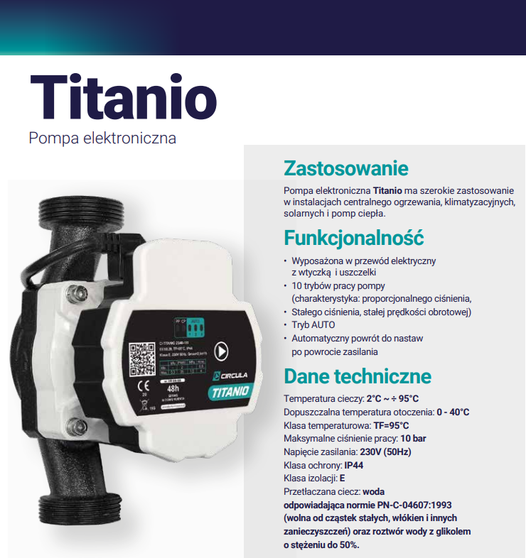 Pompa elektroniczna titanio