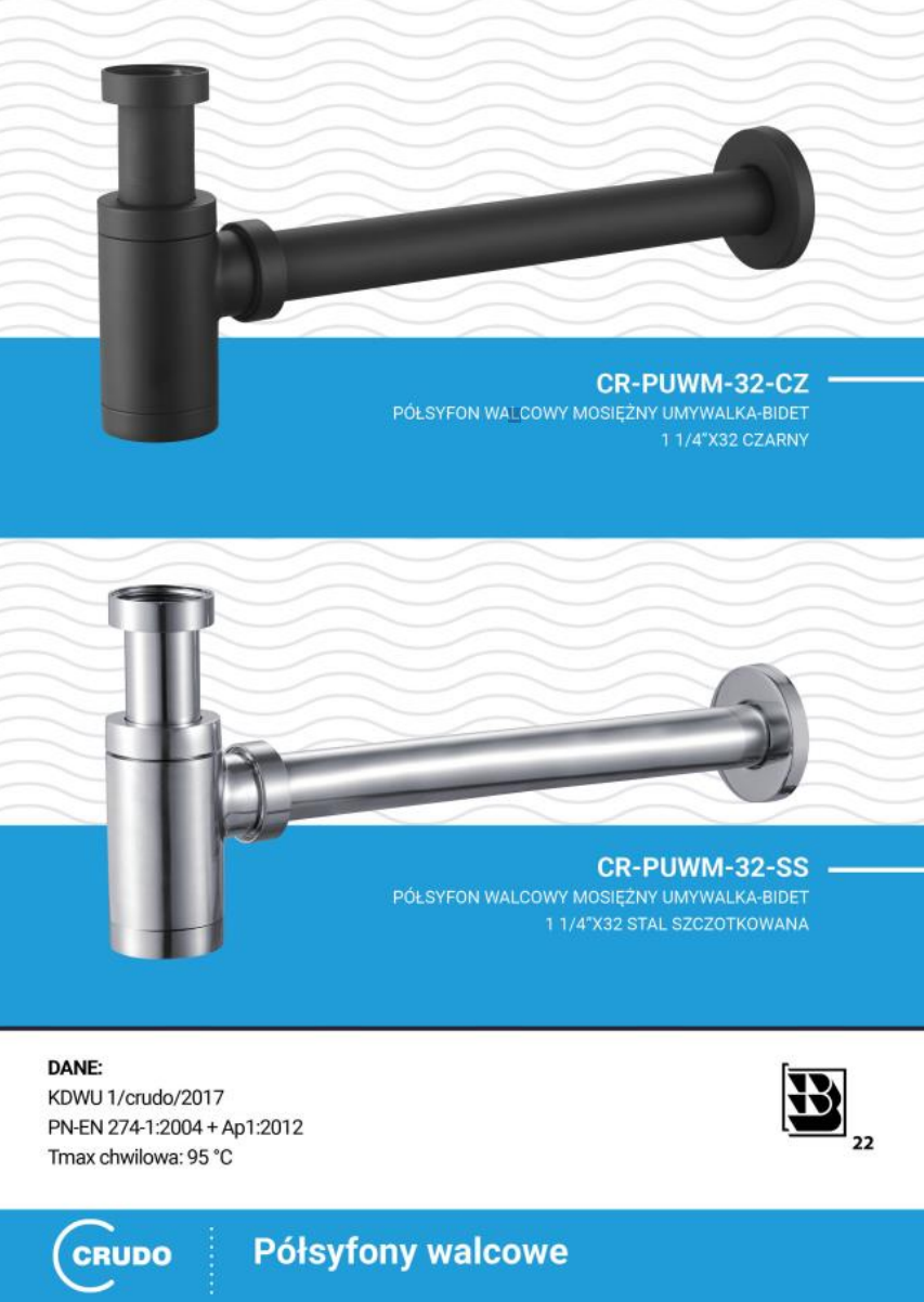 półsyfon walcowy Crudo