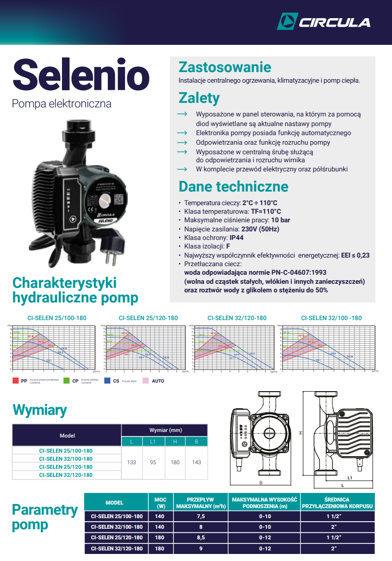 pompa elektroniczna Selenio