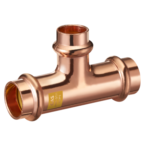 Trójnik zaprasowywany do gazu profil V