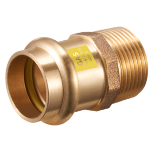 Nypel przejściowy zaprasowywany do gazu profil V